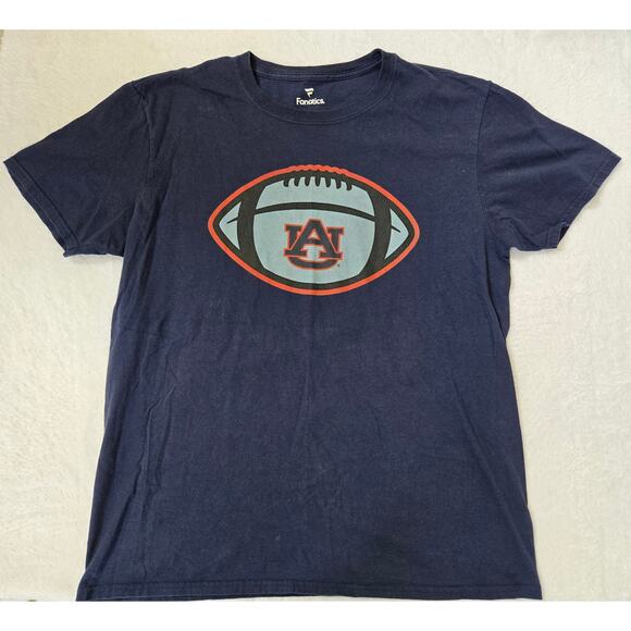 Large Men's Navy Auburn Tigers Game Ball Football-- "1 Daddy" on back- Fanatics - Picture 1 of 4